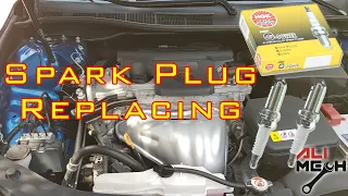 How to Replace spark plugs on TOYOTA Camry 2015-17 /What if there is oil in spark plug hole ALIMECH