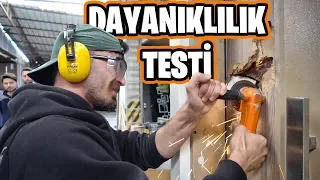 ÇELİK KAPIYA SAĞLAMLIK TESTİ YAPTIM!! (BALYOZ-FLEX-FORKLİFT)