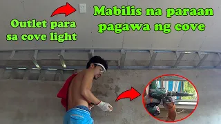 Mabilis at matipid na paraan pagawa ng cove ceiling | ceiling design | cove light