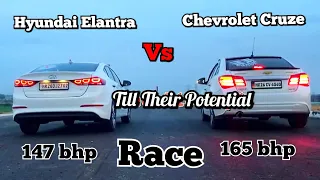 Hyundai Elantra Vs Chevrolet Cruze Long Race 🏁