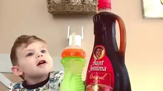 Son Can't Believe Syrup Magic Trick