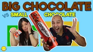 Big Chocolate vs Small Chocolate 3!!Chocolate grande vs chocolate pequeño 3!!  Momentos Divertidos