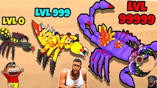 SHINCHAN UPGRADED Noob SPIDER to GOD LEVEL in Spider Shoot Run with SHINCHAN & CHOP | DREAM SQUAD