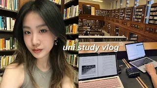 STUDY VLOG👩🏻‍💻📚uni life in london, preparing for med school exams, chill mornings, library studying