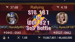 Evony: STG 187 Vs WDF 821: SvS Battle