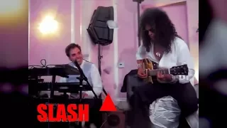 SLASH playing on a WEDDING the GODFATHER THEME - VERY RARE FOOTAGE