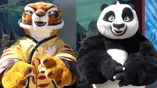 Po and Tigress from Kung Fu Panda Meet & Greet at Universal Studios Hollywood - Dreamworks Animation