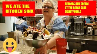 We had the Kitchen sink at Beaches and Cream at the Beach club at Walt Disney World resort.