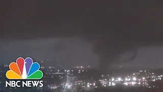 Watch: Local News Catches Tornado Touch Down In New Orleans