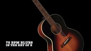 Slow Acoustic 12 bar Blues backing track in E
