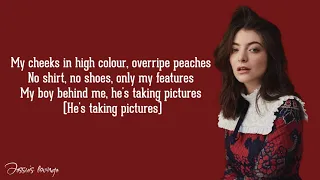 Lorde - Solar Power (Lyrics / Lyric Video)