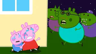 Zombie Apocalypse, A Scary Night For Peppa Pig Family🧟‍♀️ | Peppa Pig Funny Animation