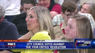 City council votes against 'sue your critics' resolution