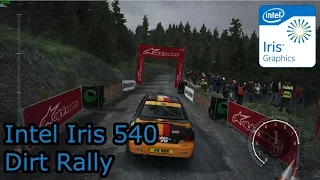 Intel Iris 540 Gaming - Dirt Rally - MacBook Pro 2016, i5-6260U, Surface 4 Pro, NUC6i5SYH