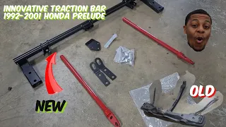 innovative traction bar install for the Honda Prelude | how to build a Honda Prelude pt5