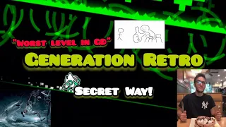 "The Worst Level in GD" has a Secret Way | How to skip 70% of Generation Retro in JUST 5 CLICKS