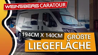 WEINSBERG CARATOUR 600 DQ | MODELL 2022 | KASTENWAGEN WOHNMOBIL MIT HUBBETT & QUERBETT