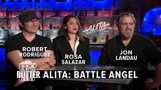 'Alita: Battle Angel' Interview | Rosa Salazar, Robert Rodriguez, and Jon Landau | Extra Butter