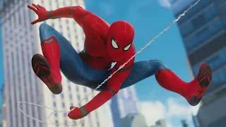 Spider-Man 2018 PS4 Free Roam Web Swinging Tom Holland Suit (2017)