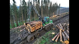 🌲John Deere 1210G • ForwarderAction • LFT-GmbH • CabView • Loggingmachine • Forestwork🌲