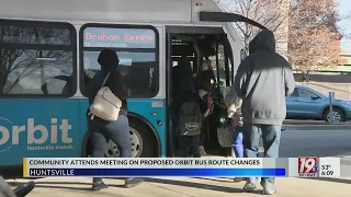 Community Attends Meeting on Proposed Transit Bus Route Changes | December 13, 2023 | News 19 at 6 p