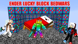 MINI GAME : ENDER LUCKY BLOCK BEDWARS ** CUỘC LOẠN CHIẾN TRONG ĐẤU TRƯỜNG BEDWARS CỦA NOOB TEAM