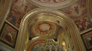 Божественная литургия 24 января 2024, Храма Христа Спасителя, г. Москва