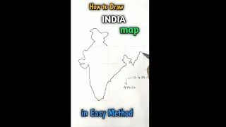 How to draw INDIA Map in Simple Method