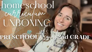 Homeschool Curriculum UNBOXING | Preschool through 2nd grade | The Good and The Beautiful