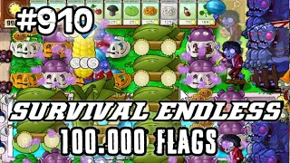 Plants vs Zombies Survival Endless 100000 Flags Part 910 | 18180 - 18200 Flags