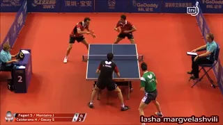 Hugo Calderano Simon Gauzy vs Joao Monteiro Stefan Fegerl (China Open 2018)