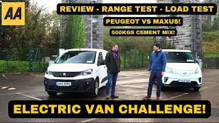 Electric Van Challenge! | Maxus eDeliver3 -VS- Peugeot ePartner LWB | Reviewed & Tested!