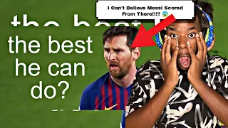 Reacting To I found all of Lionel Messi's free kicks in 2018/19...