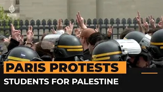 Students call on French government to help Palestine | #AJshorts