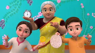Mummy Ki Roti Gol Gol Rhyme and Much More | Hindi Rhymes for Children | FunForKidsTV