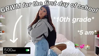 GRWM FOR THE FIRST DAY OF SCHOOL 2023 *10th grade*