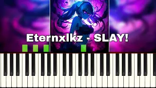 Eternxlkz - SLAY! (PHONK) Piano Tutorial Fácil