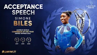 Simone Biles receives Laureus World Comeback of the Year Award