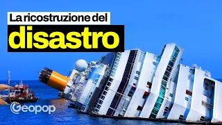 Costa Concordia, la ricostruzione del naufragio dal momento dell’impatto alla rimozione del relitto