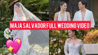 MAJA SALVADOR AND RAMBO NUÑEZ FULL WEDDING VIDEO 🤍💗👰‍♀️🤵💍