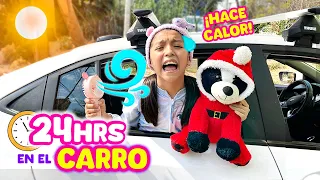 24HRS EN EL AUTO🚘¡MUCHO CALOR!🥵 Fotos de Bebé-Juguetes🧸IYo soy Aranza 💕