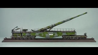 K5 (E) 280 mm. LEOPOLD 1:72 (hasegawa) масштабная модель железнодорожное орудие Model railway gun