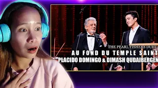 Dimash & Placido Domingo - The Pearl Fishes Duet: Au fond du Temple Saint | Reaction