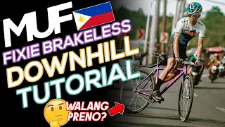 Pano Lumusong sa Fixie 😮 Fixie Downhill Tutorial 😍