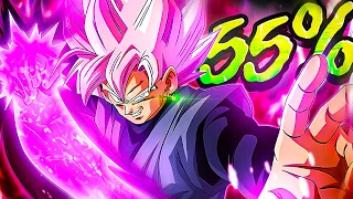 (Dokkan Battle) 55% LEVEL 1 LINKS DOKKANFEST PHY ROSE GOKU BLACK COMPLETE OVERVIEW AND SHOWCASE!