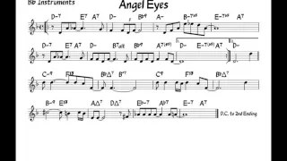 Angel eyes - Play along - Bb version