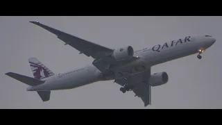 (4K) Qatar Airways 777 A7-BOF On QR27 Heading To Manchester Ap On December 25th Christmas Day 2022