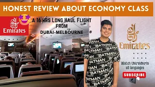 Emirates A380 incredible Economy Class |16hrs 🤩Dubai🇦🇪-Melbourne 🇦🇺| Full Flight ✈️Review-4K