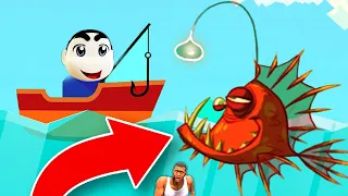 GO FISH or GO HOME | NOOB vs PRO vs HACKER with SHINCHAN CHOP AMAAN-T