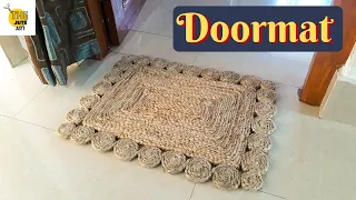 DIY Jute Door Mat Handmade|| Doormat Making Using Jute Rope|| Jute Rug DIY